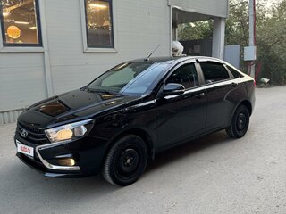 2021 Lada (ВАЗ) Vesta I, чёрный, 1390000 рублей, вид 3
