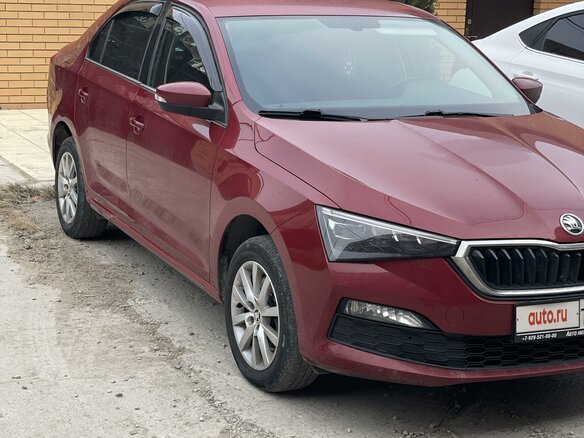 2021 Skoda Rapid II, красный, 1700000 рублей - вид 3