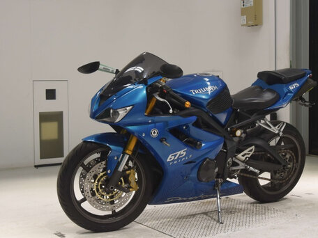 2014 Triumph Daytona 675, синий, 690000 рублей, вид 4