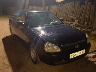 2008 Lada (ВАЗ) Priora I, чёрный, 260000 рублей, вид 2