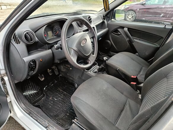 2013 Lada (ВАЗ) Granta I, серебристый, 365000 рублей - вид 8