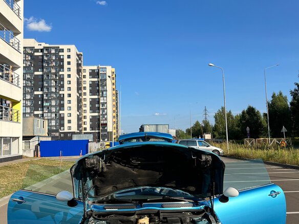 2004 Mini Hatch Cooper S I (R50), синий, 1065000 рублей - вид 25