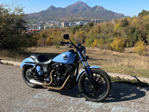 2005 Harley-Davidson Dyna Super Glide, голубой, 800000 рублей - вид 1