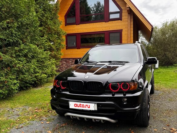 2002 BMW X5 3.0i I (E53), чёрный