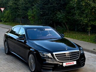 2018 Mercedes-Benz S-Класс 560 Long VI (W222, C217) Рестайлинг, чёрный, 4520000 рублей, вид 4