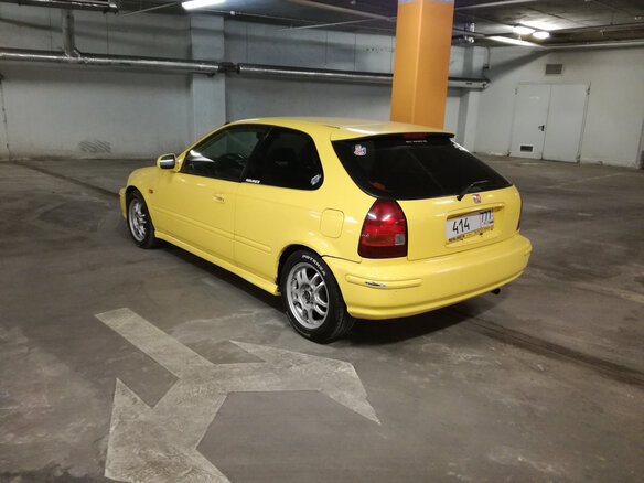 1998 Honda Civic VI, жёлтый - вид 4