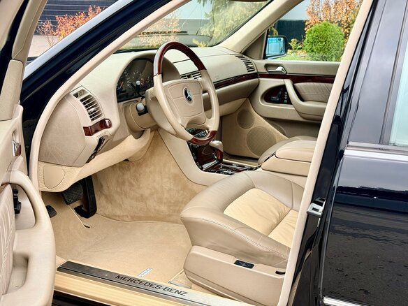 1998 Mercedes-Benz S-Класс 600 Long III (W140) Рестайлинг, чёрный, 11900000 рублей - вид 11