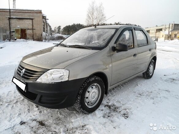2013 Renault Logan I Рестайлинг, бежевый