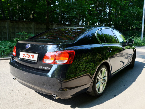 2008 Lexus GS 450h III Рестайлинг, чёрный - вид 4