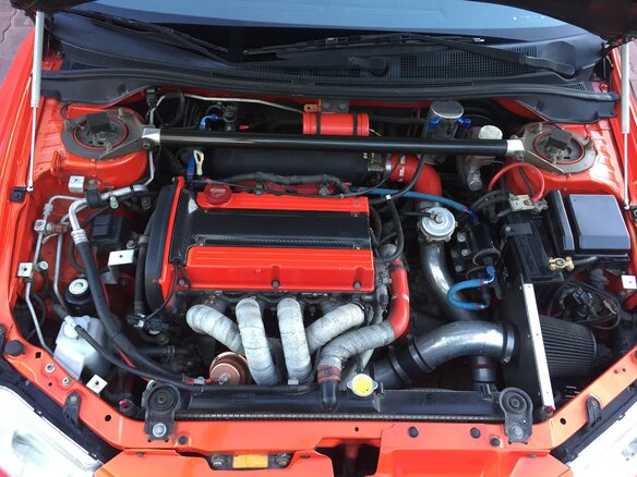 2003 Mitsubishi Lancer Evolution 5-speed VIII, красный - вид 4