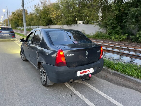 2006 Renault Logan I, серый, 130000 рублей - вид 5