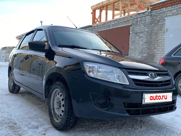 2017 Lada (ВАЗ) Granta I, чёрный, 600000 рублей - вид 4