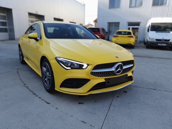 2019 Mercedes-Benz CLA, жёлтый