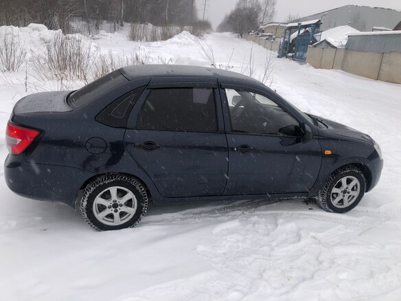 2011 Lada (ВАЗ) Granta I, синий, 420000 рублей - вид 3
