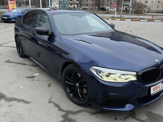 2019 BMW 5 серии 530i xDrive VII (G30/G31/G38), синий, 3200000 рублей, вид 2