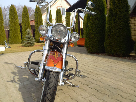 2007 Harley-Davidson Softail Deluxe, оранжевый, 820000 рублей, вид 5