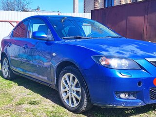 2008 Mazda 3 I (BK) Рестайлинг, синий, 420000 рублей, вид 3