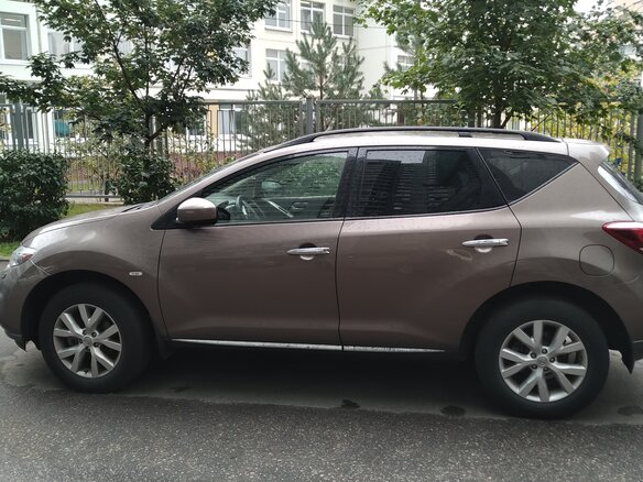 2013 Nissan Murano II (Z51) Рестайлинг 2, бежевый - вид 2