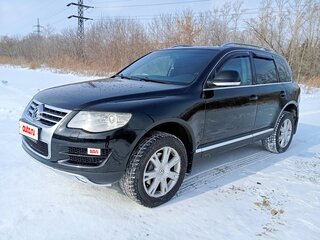 2008 Volkswagen Touareg I Рестайлинг, чёрный, 1220000 рублей, вид 1
