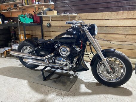 1999 Yamaha XVS400 Drag Star, чёрный, 430000 рублей, вид 4