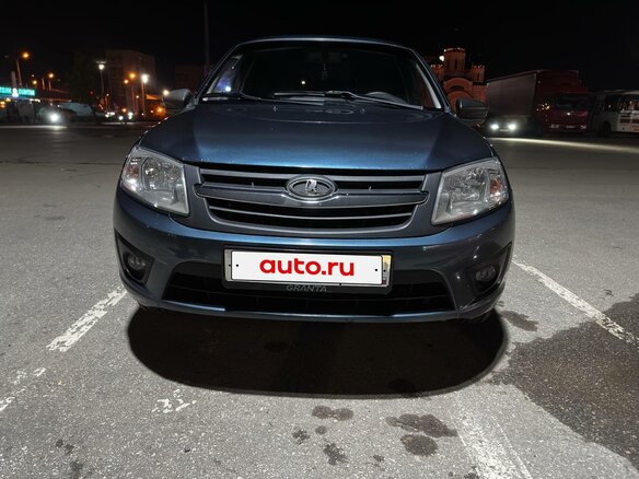 2014 Lada (ВАЗ) Granta I, серый, 475000 рублей - вид 1