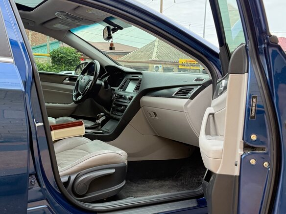 2016 Hyundai Sonata VII (LF), синий, 1450000 рублей - вид 10
