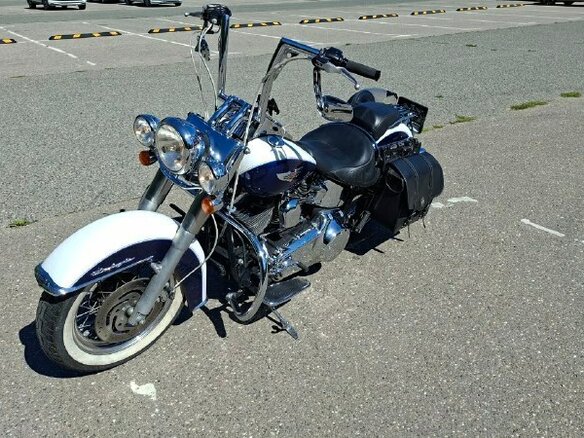 2006 Harley-Davidson Softail Deluxe, синий, 950000 рублей - вид 9