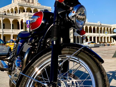 2014 Triumph Bonneville T100, красный, 1000000 рублей, вид 1