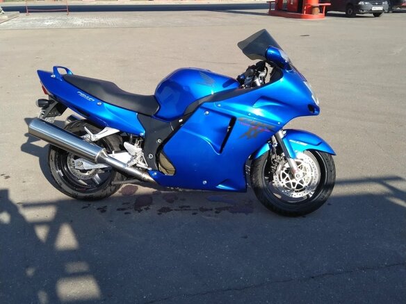 1999 Honda CBR 1100 XX, синий, 500000 рублей - вид 6