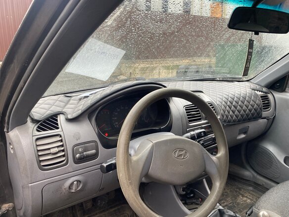 2008 Hyundai Accent ТагАЗ II, чёрный, 550000 рублей - вид 5