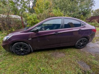 2012 Hyundai Solaris I, фиолетовый, 500000 рублей, вид 5