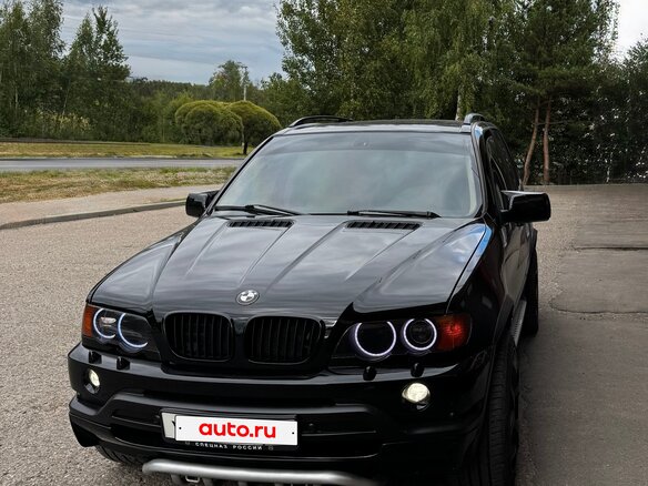 2002 BMW X5 3.0i I (E53), чёрный - вид 4