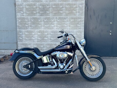 2008 Harley-Davidson Fat Boy, чёрный, 850000 рублей, вид 3