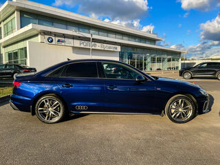 2020 Audi A4 45 TFSI V (B9) Рестайлинг, синий, 3710000 рублей, вид 4