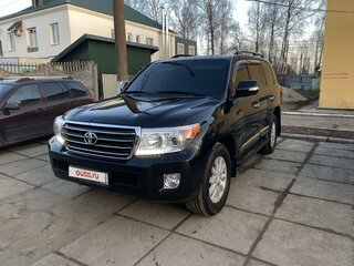 2012 Toyota Land Cruiser 200 Series Рестайлинг 1, чёрный, 3700000 рублей, вид 2