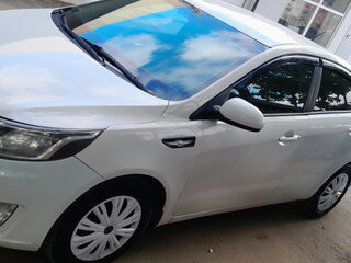 2012 Kia Rio III, белый, 650000 рублей, вид 4
