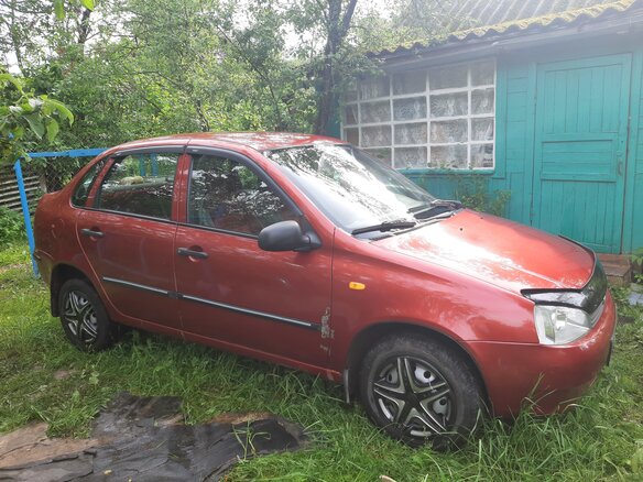 2007 Lada (ВАЗ) Kalina I, красный - вид 1