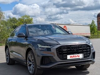 2020 Audi Q8 45 TDI I (4M), серый, 7500000 рублей, вид 4