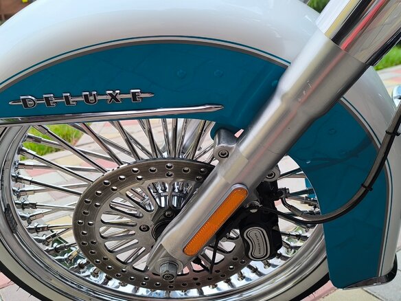 2015 Harley-Davidson Softail Deluxe, голубой, 1100000 рублей - вид 15