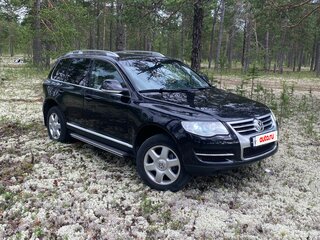 2008 Volkswagen Touareg I Рестайлинг, чёрный, 1400000 рублей, вид 3