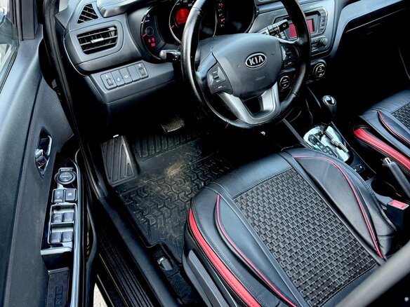 2012 Kia Rio 4-speed III, чёрный - вид 7