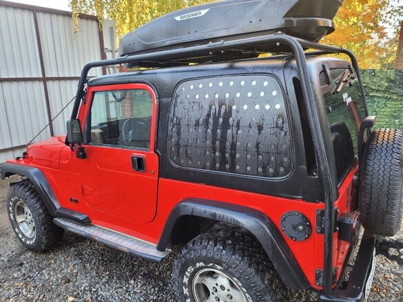 1997 Jeep Wrangler II (TJ), пурпурный, 1800000 рублей - вид 9