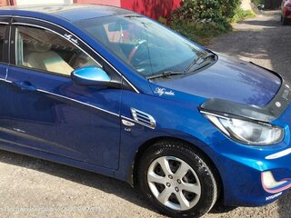 2013 Hyundai Solaris I, синий, 750000 рублей, вид 4