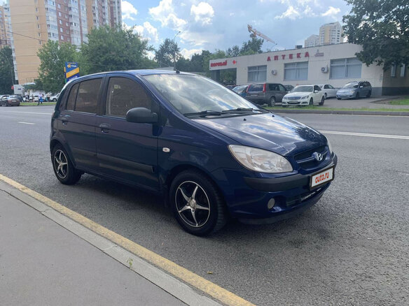 2007 Hyundai Getz I Рестайлинг, синий - вид 1