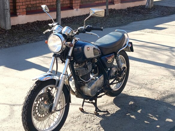 2003 Yamaha SR400, синий - вид 4