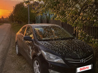 2015 Hyundai Solaris I Рестайлинг, чёрный, 570000 рублей, вид 3
