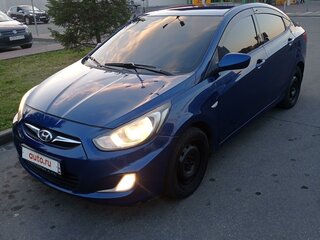 2012 Hyundai Solaris I, синий, 460000 рублей, вид 1
