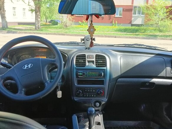 2007 Hyundai Sonata ТагАЗ IV (EF) Рестайлинг, красный, 470000 рублей - вид 6