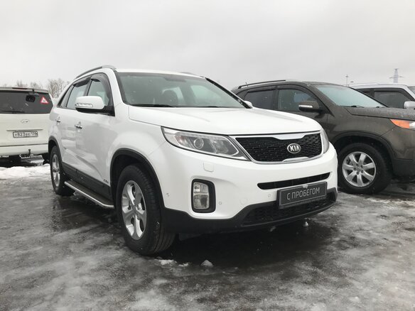 2014 Kia Sorento II Рестайлинг, белый