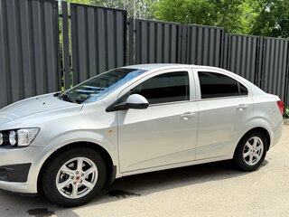 2012 Chevrolet Aveo II, серебристый, 525000 рублей, вид 4